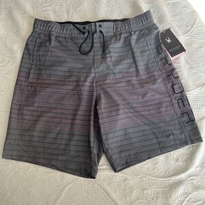 NWT XL Spyder Men's Gray Board Shorts